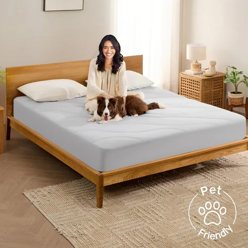 Vista 9 de Unikome - Protector de colchón ultra suave e impermeable para personas que duermen con calor