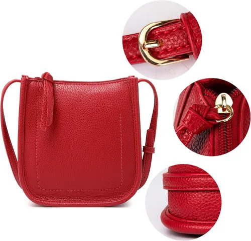 Vista 5 de Montana West Bolsos cruzados para mujer con múltiples bolsillos y correa ajustable