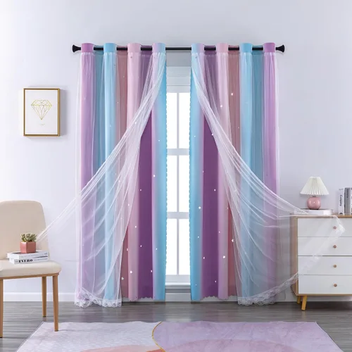 Vista 9 de XiDi - Cortinas para decoración de dormitorio Beige34/54/1