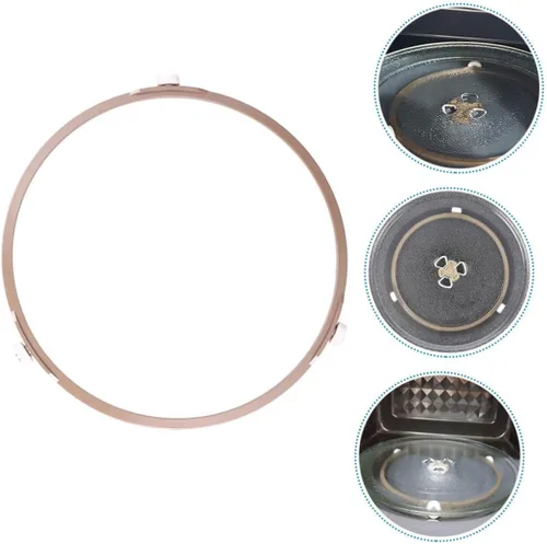 Vista 6 de 2pcs Soporte de placa giratoria de microondas Material accesorio de rodillo de placa de vidrio para hornos de microondas y reemplazo conveniente