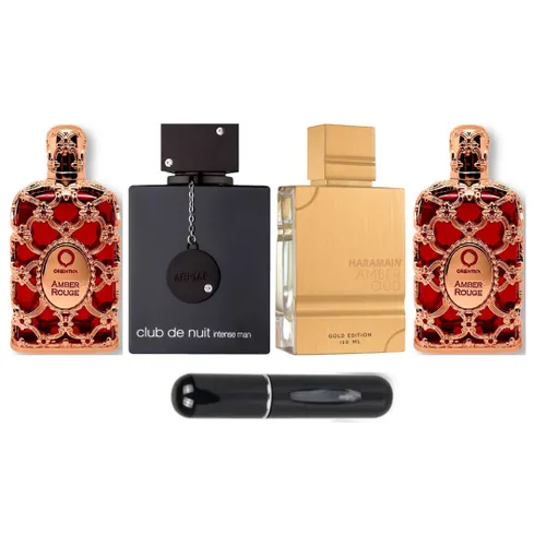 AMBEROUD+CLUBNUIT+2UNID ORIENROUGE+PERFU de AROMA DE PRIMERA
