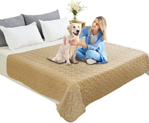 Vista 22 de Ameritex Funda impermeable para cama de mascotas, manta antideslizante para cama de perro, para sofá y muebles, impermeable, nuevo diseño