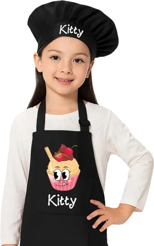 Vista 8 de Delantal personalizado para niños, delantal de cocina personalizado para niños, juego de niños, delantal de pintura, delantal de cocina para niños