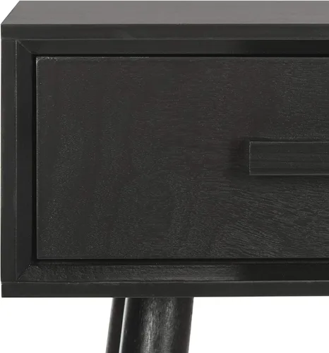 Vista 4 de Safavieh Home Dean Mid-Century Modern - Consola negra de 2 cajones