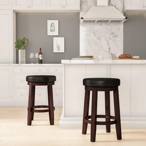 Vista 2 de Linon Maya, 24", taburete negro mostrador, Contador negro