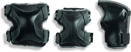 Vista 6 de Rollerblade X Gear - Paquete de 3 equipos de protección, rodilleras, coderas y muñequeras, patinaje en línea, protección multideportiva, unisex