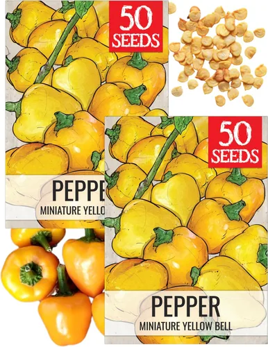 Vista 115 de Seed Needs - Semillas de pimiento arcoíris para plantar verduras, 1 paquete