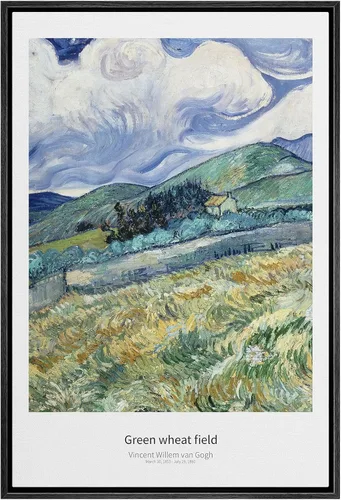 Vista 10 de SIGNWIN Lienzo enmarcado para pared, diseño de Vincent Van Gogh, un par de amantes, naturaleza, ilustraciones de área silvestre, bellas artes