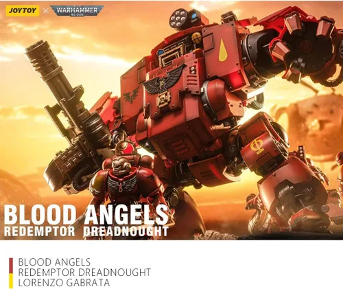 Vista 5 de JOYTOY Warhammer 40K 1/18 Figuras de acción Joy Toy Mecha Blood Angels Redemptor Dreadnought Lorenzo Gabrata