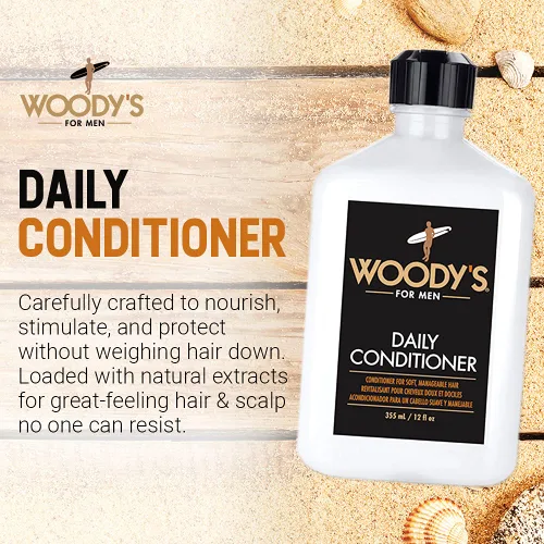 Vista 2 de Woody's acondicionador de uso diario para hombre