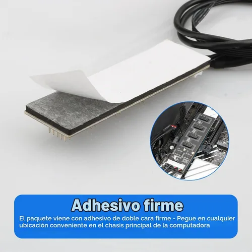 Vista 5 de Divisor de cabecera USB de 9 pines con cable de alimentación SATA, cable divisor USB 2.0 de 9 pines, USB macho 1 a 4 hembra, conector de extensión