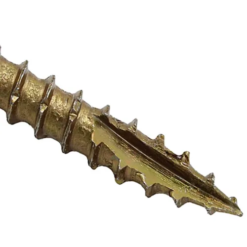 Vista 4 de Jake Sales Tornillo de madera multiusos con revestimiento de bronce de 1-5/8 pulgadas, cabeza torx/Star Drive Trim Head