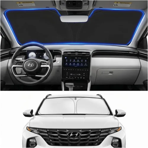 Vista 58 de Parasol para parabrisas para BMW X1 E84 2016-2024 2025, accesorios – Cubierta de parasol para parabrisas de ventana delantera, ajuste personalizado