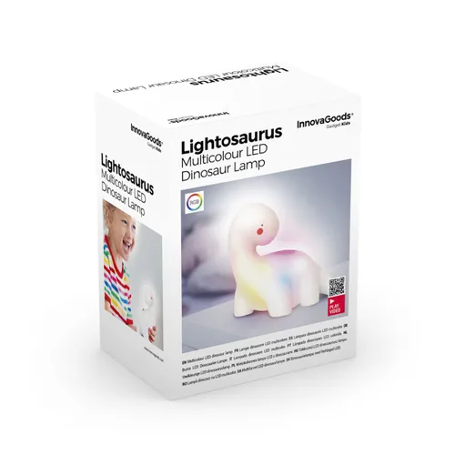 Vista 6 de Lámpara Dinosaurio LED Multicolor Lightosaurus InnovaGoods