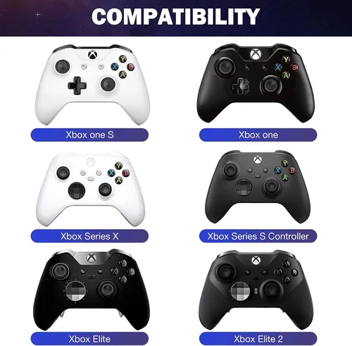 Vista 2 de Moko Teclado de chat con retroiluminación verde para control Xbox One Xbox Series XS receptor de 24G teclado inalámbrico con auricularesconector