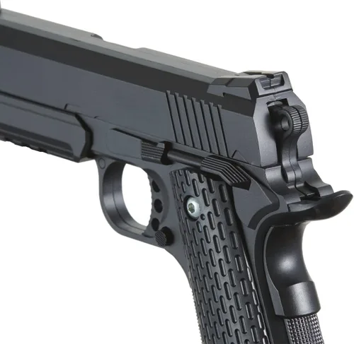 Vista 6 de GoldenBall 250 FPS Durable Airsoft M1911 Spring Airsoft Metal/Steel Slide Pistol
