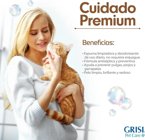 Vista 5 de Gato Consentido Espuma limpiadora de 5.1 fl oz Incluye un regalo: Jabón marroquí original de argan