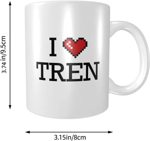 Vista 2 de Funny Coffee Mug for Men and Women I Love Tren Mug Coffee Cups for Men