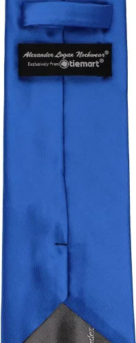 Vista 116 de tiemart Corbata de color sólido para hombre Longitud estándar