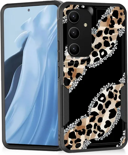 Vista 82 de Funda para Galaxy A14 5G, resistente de doble capa híbrida de policarbonato duro, goma suave, a prueba de golpes, funda protectora resistente