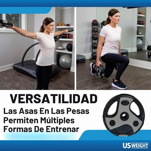 Vista 7 de Juego de pesas de peso de 43 libras de peso de EE.UU. perfecto para uso en gimnasio en casa