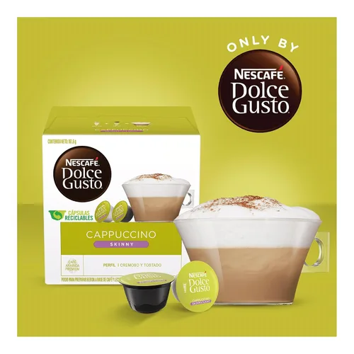Vista 4 de Nestle Nescafe Dolce Gusto - Café de capuchino delgado (NES27370)