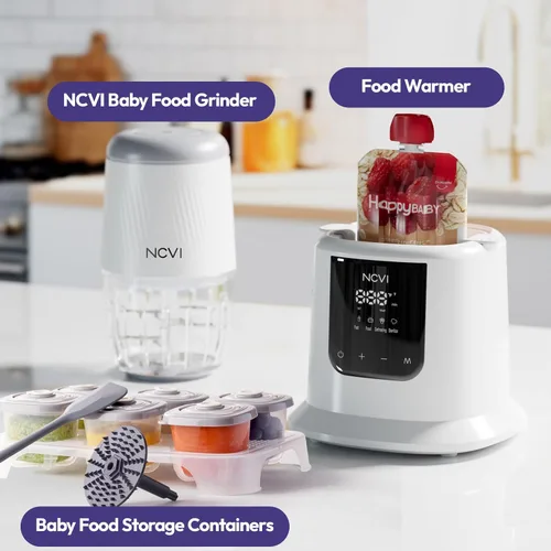 Vista 7 de NCVI Calentador de leche para bebé, calentamiento rápido de 3 minutos, 8 en 1, calentador de bolsas de leche materna para bebés con temporizador
