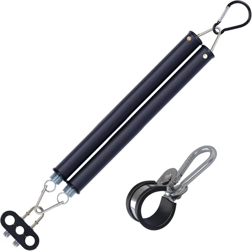 Vista 13 de Cheemuii Kit de Resorte Tensor Doble de 16" con Soporte para Manguera de Remolque, Resorte Tensor Resistente para Kit de Líneas de Aire de Camión