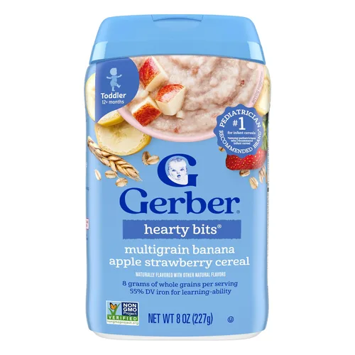 Vista 11 de Gerber Cereal de avena con plátano y fresa, 8 onzas, paquete de 5