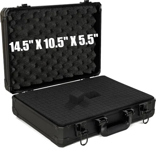 Vista 12 de Funda Protectora Rígida a Prueba de Golpes y Resistente al Agua con Inserción de Espuma Personalizada DIY para Cámara, Laptops, etc, 12.2 X 12.2 X