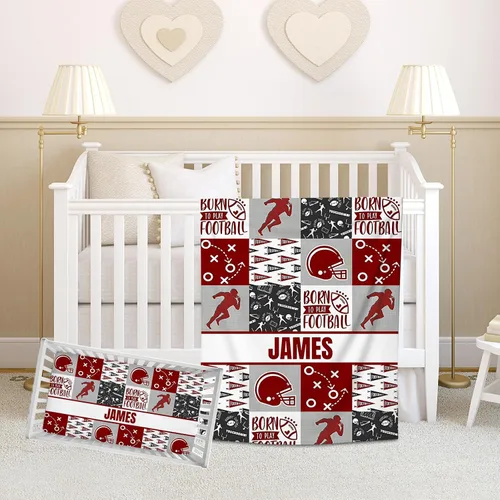 Vista 14 de Juego de ropa de cama personalizado para cuna de bebé para niñas, juego de ropa de cama personalizada para cuna con nombre, ropa de cama colorida