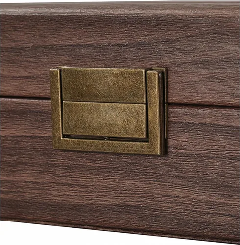 Vista 7 de UnionPlus Caja organizadora de relojes de viaje, colección organizadora de almacenamiento de relojes, piel sintética de alta calidad