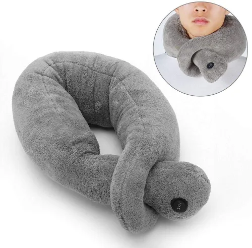 Vista 9 de Almohada de masaje para el cuello, almohada vibratoria para el cuello, almohada vibratoria inalámbrica, almohada de masaje para el cuello, cojín
