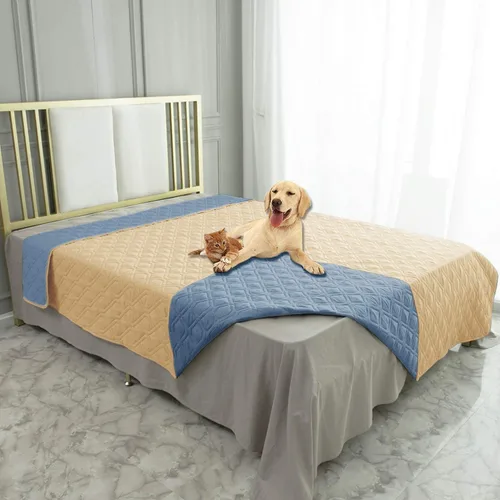 Vista 10 de Ameritex Manta Impermeable Reversible Cubierta para Cama de Perro Manta para Mascotas para Muebles Cama Sofá Sillón