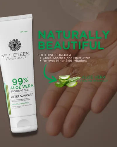 Vista 5 de Mill Creek Gel de aloe vera, 8 onzas