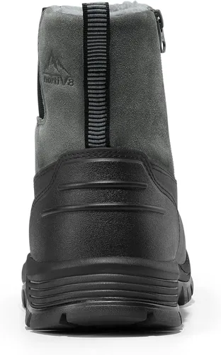 Vista 8 de NORTIV 8 Botas de nieve de invierno para hombre, impermeables, aisladas, sin cordones