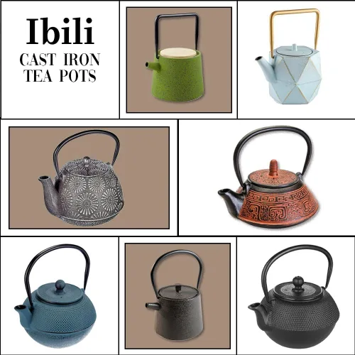 Vista 3 de IBILI 620508 - Olla de té de hierro fundido India 0,80 LT Negro/Rojo