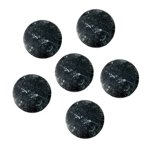Vista 3 de Honbay 6 soportes redondos de jade para extensiones de pestañas de ojos falsos (negro)