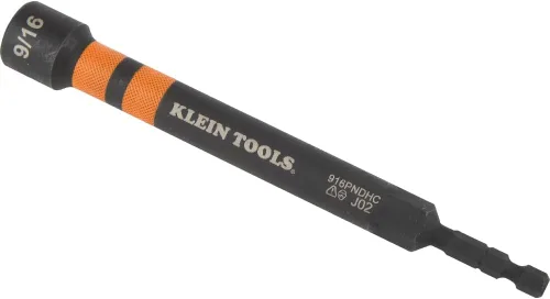 Vista 11 de Klein Tools 80182 Juego de llaves de tuerca huecas de impacto con trinquete, con mango, magnéticas, 6 tamaños hexagonales SAE más bolsa