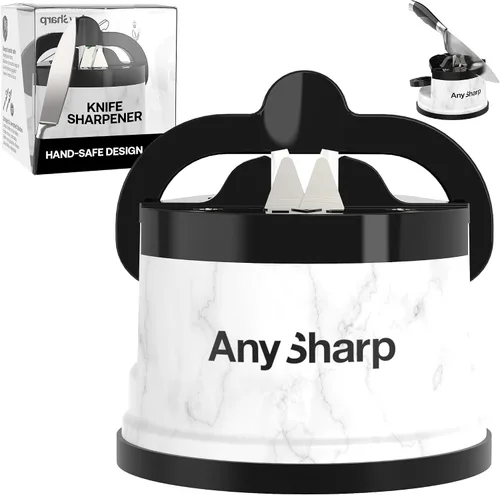 Vista 15 de AnySharp – EDICIONES – Afilador de cuchillos manos libres - Herramienta de afilado fácil de usar con base de succión PowerGrip y ángulo
