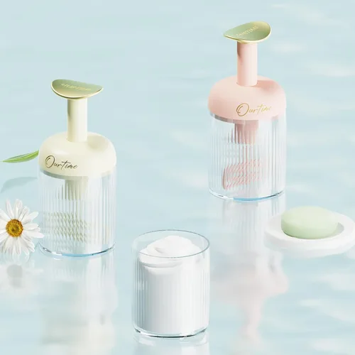 Vista 3 de Espumador de lavado facial, máquina de espuma para lavado facial, limpiador facial semiautomático, máquina de batir de malvavisco para espuma