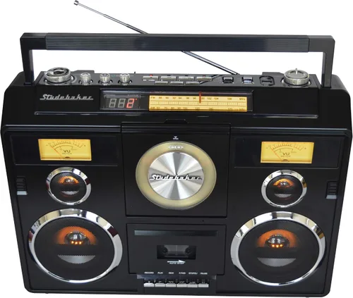Vista 5 de Studebaker SB2140 - Estación de sonido Boombox (negro)