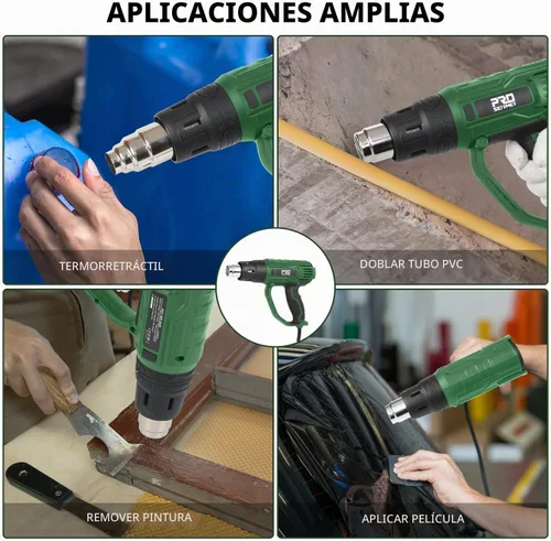 Vista 6 de Pistolas de calor Prostormer de 2000 W, pistola de aire caliente de 140 °F-1022 °F (60 °C-550 °C) con control de temperatura variable para 3