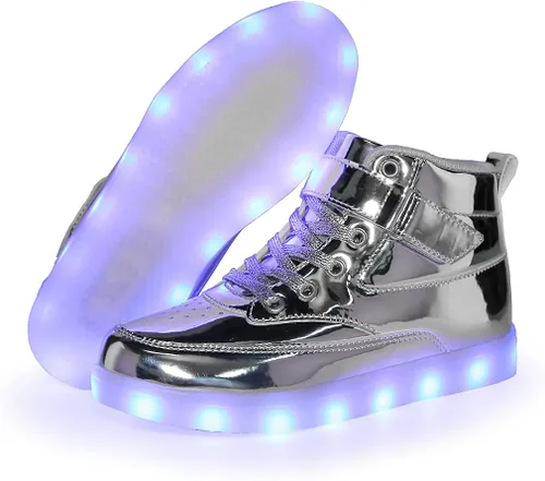 Vista 5 de Voovix Zapatos unisex con luz LED para mujeres y hombres