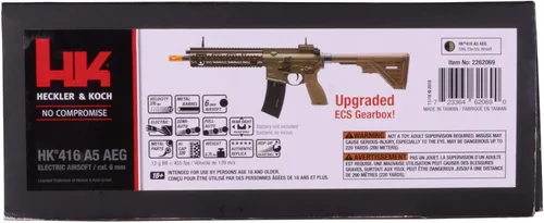 Vista 11 de HK Heckler & Koch 416 A5 AEG Rifle Automático de Airsoft BB de 6mm, Color Canela