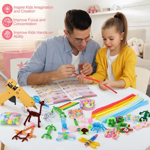 Vista 3 de Limpiadores de pipas Suministros de Artes y Manualidades para Niños 2.20 Multicolor