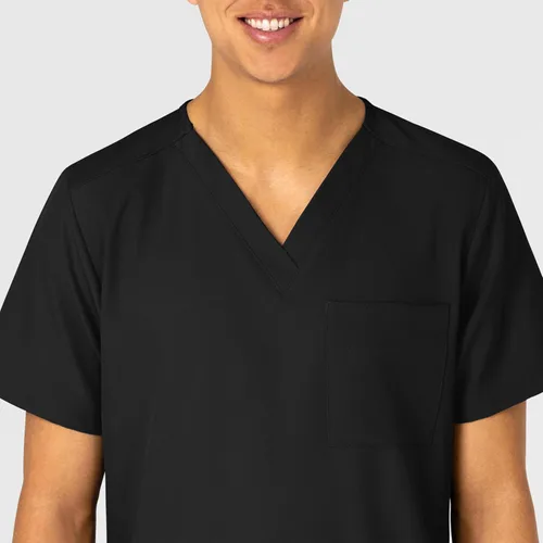 Vista 8 de Wink W123 - Camisa médica unisex con 4 bolsillos Negro
