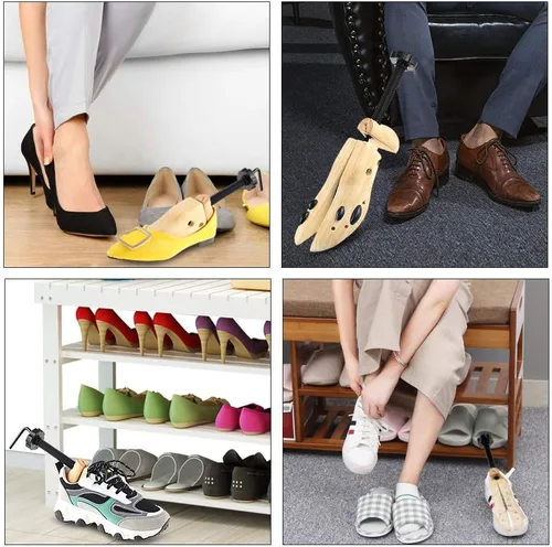 Vista 7 de Ensanchador de zapatos ajustable de madera para hombres y mujeres 1 unidad