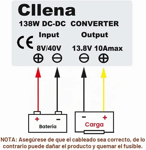 Vista 7 de DC 8V-40V a 13.8V 10A Convertidor automático Buck Boost Regulador reductor de voltaje, convertidor impermeable regulado DC fuente de alimentación