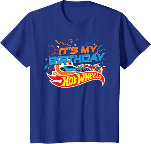 Vista 5 de Kids Hot Wheels It's My Birthday Confetti Camiseta